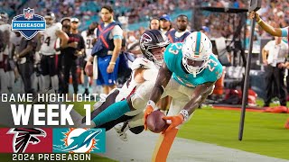 Atlants Falcons vs Miami Dolphins  2024 Preseason Week 1 Game Highlights [upl. by Clorinde]