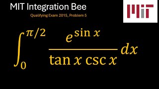 MIT 2015 Integration Bee Qualifying Exam Problem 5 [upl. by Sharity]