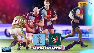 Premiership Highlights Last minute drama at The Stoop for Harlequins v Leicester Tigers [upl. by Mallina616]