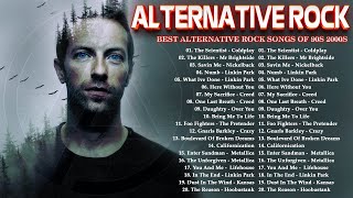 Coldplay Linkin park 3 Doors Down Lifehouse Nickelback 🎸🎸🎸 Alternative Rock Playlist [upl. by Wons]