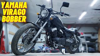 Yamaha Virago XV250 Bobber Build [upl. by Anerbes602]