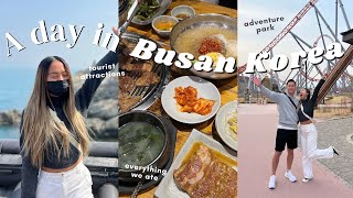 BUSAN KOREA IN A DAY Everything I ate amp tourist attractions  Travel Vlog TheresaTrends [upl. by Peters296]