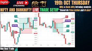 🔴Live Nifty intraday trading  Bank nifty live trading  Live options trading  19th OCT 2023 dhan [upl. by Koss]