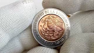 ERROR en moneda de 5 PESOS DEL CENTENARIO DE LA REVOLUCION Vale más de 19000 Pesos [upl. by Nylrac]