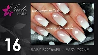 Babyboomer leicht gemacht Saida Nails  Nailart leicht gemalt [upl. by Eneladgam]