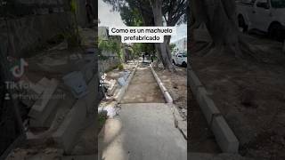 Como es un machuelo prefabricado comosehace construccion machuelo banquetas prefabricado [upl. by Eniamreg]