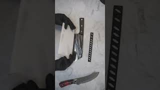 ASMR Kitchen Knife Unboxing No Talking No Music Aliexpress asmr asmrvideo asmrunboxing knife [upl. by Aicenet]