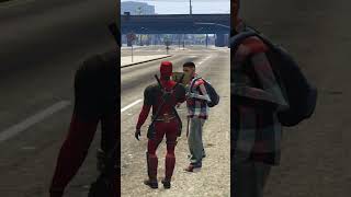 Trolling as Deadpool in GTA 5 gta5 [upl. by Yrallam]