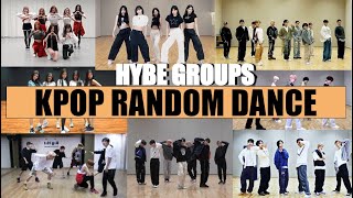 KPOP RANDOM DANCE MIRRORED  HYBE Groups [upl. by Jonny470]