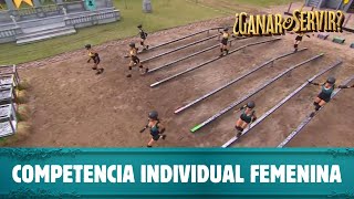 Competencia individual femenina ¿Quién es la ganadora y la amenazada  ¿Ganar o Servir  Canal 13 [upl. by Erastes886]