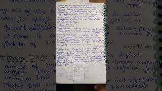 Agrose Gel Electrophoresis and buffer solution BScBiotech 2nd sem handwritten notes biotechnology [upl. by Deerc387]