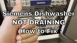 Siemens dishwasher E15 error water leak try this first needs editing [upl. by Adnauqahs]