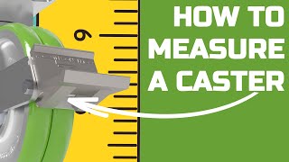 How to Measure a Caster The Correct Method [upl. by Eityak925]