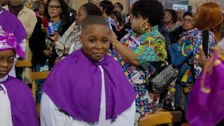 aumônière catholiques congolaise de Paris visite pastoral de cardinal fridolin ambongo [upl. by Chad]