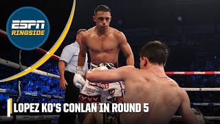 Venado López knocks out Michael Conlan in 5th round  ESPN Ringside [upl. by Tloc508]