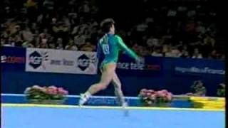 Oksana Chusovitina  2001 France Telecom Finals Floor Exercise [upl. by Unam890]