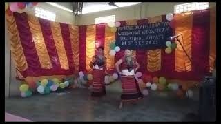 Teachers dayHajong dance performance at GVSS Ampati [upl. by Hagen]