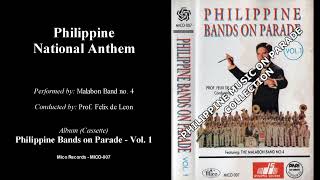 Lupang Hinirang  Malabon Band no 4 and Prof Felix de Leon [upl. by Gnok]