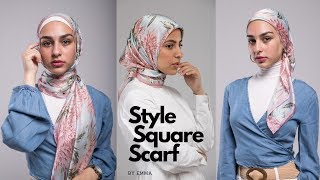 Hijab Tutorial 101 Easy Quick amp Simple Styles using a Square Scarf [upl. by Odrareve927]