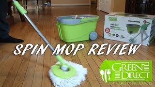 BEST SPIN MOP 🍀 DELUXE BUCKET CLEANING SYSTEM Green Direct REVIEW 👈 [upl. by Anas]