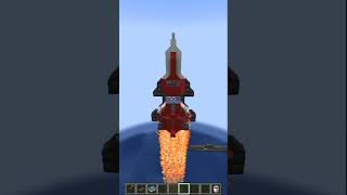 Minecraft but I Want to Fly to The Moon with My Own Spaceship  Create Northstar [upl. by Anuaf937]