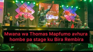 Mwana wa Thomas Mapfumo avhura hombe pa stage ku Bira Rembira [upl. by Truc574]