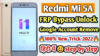 mi 5a Google account bypass FRP bypass without PC [upl. by Nylorahs156]