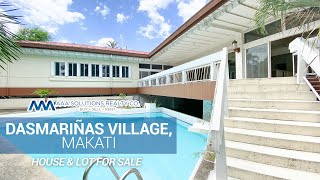 DASMARINAS VILLAGE MAKATI  5 BEDROOM HOUSE FOR SALE WITH POOL  Bi Level House Mansion [upl. by Anawek]