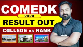 🔥COMEDK 2024 Result College vs Rank  Counseling Tips comedk2024 counselling [upl. by Eednim]