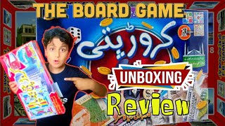 Crorepati Board Game Review amp Unboxing  How to Play Monopoly or Crore Pati Game gameplay [upl. by Nelyag]