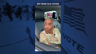 103yearold votes in Gadsden County [upl. by Dusza]