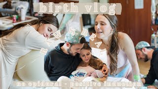 UNMEDICATED BIRTH VLOG Raw amp Real Induction  NO EPIDURAL [upl. by Anassor]