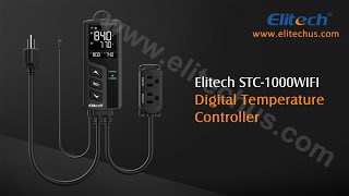 Elitech STC1000WIFI Temperature controller operation video [upl. by Anomer204]