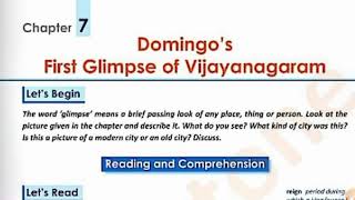 Class 4th Ch 7 Domingos First Glimpse to Vijayanagara [upl. by Oijile993]