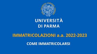 Come immatricolarsi  aa 20222023 [upl. by Cavanaugh]