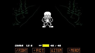 Undertale Papyrus BELIEF Sans Encuenter No Hit Training 01  Undertale Fangame Stream [upl. by Anikas]