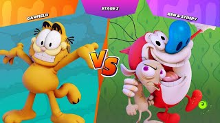 Nickelodeon AllStar Brawl  Garfield Arcade Mode On Very Easy PS5 [upl. by Eido]