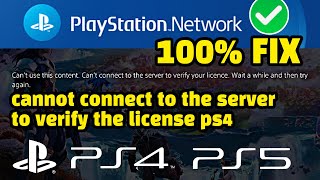 Cannot Use The Content PS4  FIX Today ✅ Cannot Connect To The Server To Verify The License PS4 [upl. by Milan]