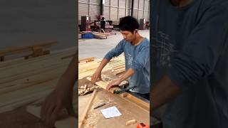 Wood Building structure locking nails processing method [upl. by Otrebilif455]