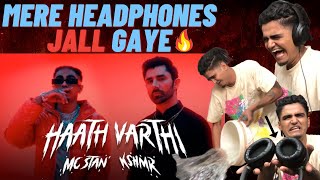 MC STΔN X KSHMRmusic HAATH VARTHI Official Video  2023  REACTION [upl. by Ahsenev]