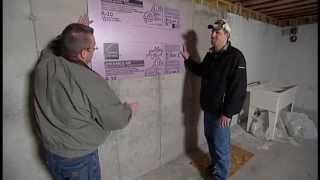 How to Insulate a Basement Foundation Wall [upl. by Amara48]