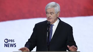 WATCH Newt Gingrich speaks at 2024 Republican National Convention  2024 RNC Night 3 [upl. by Lambard]