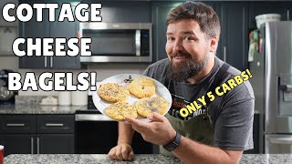 Easy Low Carb Cottage Cheese Bagel Recipe Keto Friendly bagels  Ready in 30 minutes [upl. by Salokin]