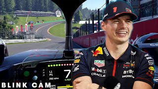 Max Verstappen at his FAVOURITE TRACK 👀  Oracle Virtual Laps at the BelgianGP 🇧🇪 [upl. by Wein406]