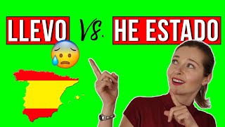 LLEVO vs HE ESTADO ¿Cuál es la diferencia  Gramática española [upl. by Eerual]