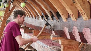 Shaping the Keel  Adze work EP59 [upl. by Yatnohs762]