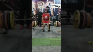 Kuldeep Bhardwaj ne uthaya 270kg ki dedlift motivation tendingvidio powerliftingmotivation [upl. by Forelli]