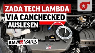 Lambdasonde richtig ins Display einspeisen  Zada Tech Sonde mit CANchecked Display im GR Yaris [upl. by Virgie]