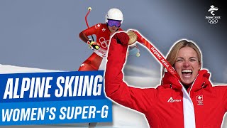 Alpine Skiing  Womens SuperG Full Replay  Beijing2022 [upl. by Kcim]