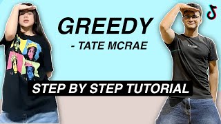 Greedy  Tate McRae STEP BY STEP TUTORIAL Beginner Friendly dc nianaguerrero [upl. by Hailat]